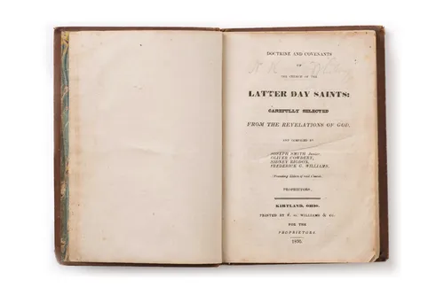 Title page of the 1835 edition of the Doctrine and Covenants