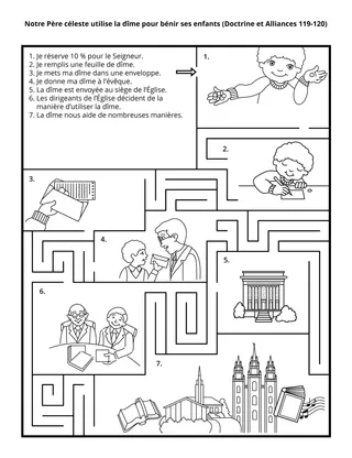 page d’activité pour les enfants