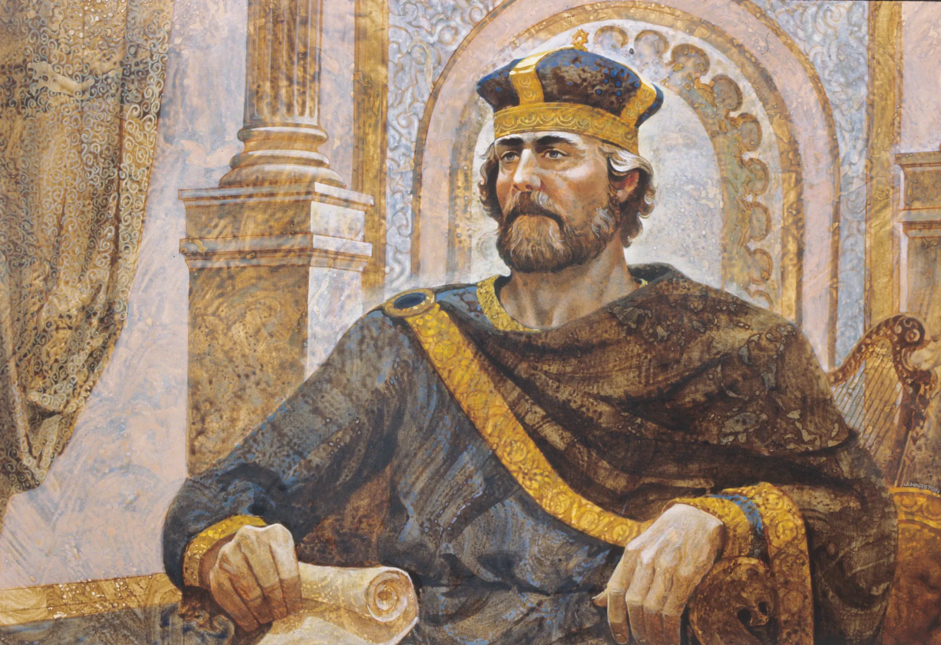 King David Enthroned, by Jerry Harston