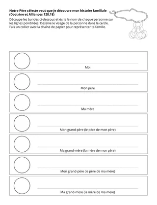 page d’activité pour les enfants