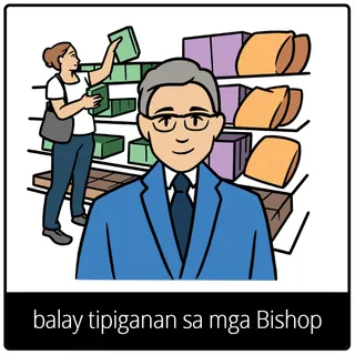 balay tipiganan sa mga bishop nga simbolo sa ebanghelyo