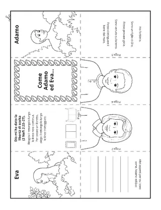 pagina delle attività: come Adamo ed Eva, anch’io ho la libertà di scelta