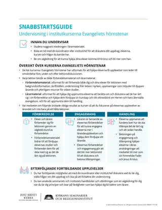 handout, SNABBSTARTSGUIDE