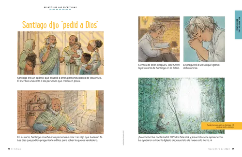 Relato en PDF de cuando Santiago enseñaba, así como de cuando José Smith oró