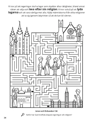 Religious Freedom coloring page