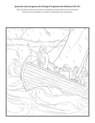 doe-pagina: Jezus kan mij geruststellen als ik bang of in gevaar ben