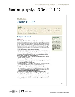 dalijamoji medžiaga, Pamokos pavyzdys