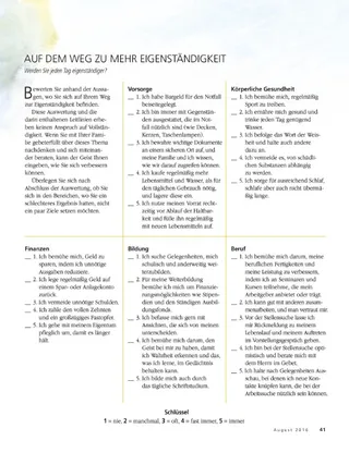 self reliance evaluation