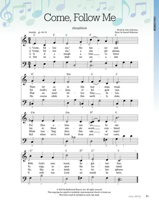 come follow me
