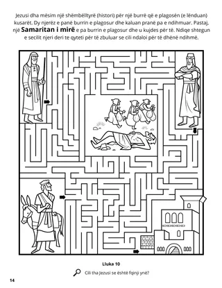 The Good Samaritan coloring page
