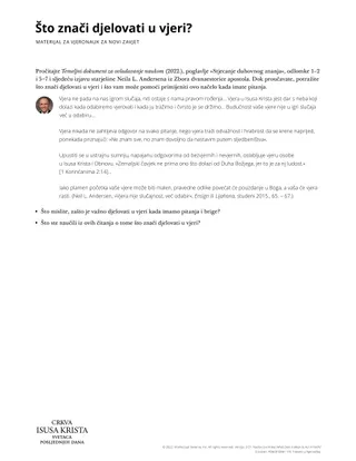 Act in faith handout