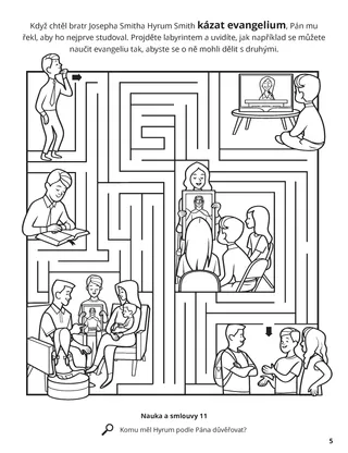 The Lord Told Hyrum to Study the Scriptures coloring page