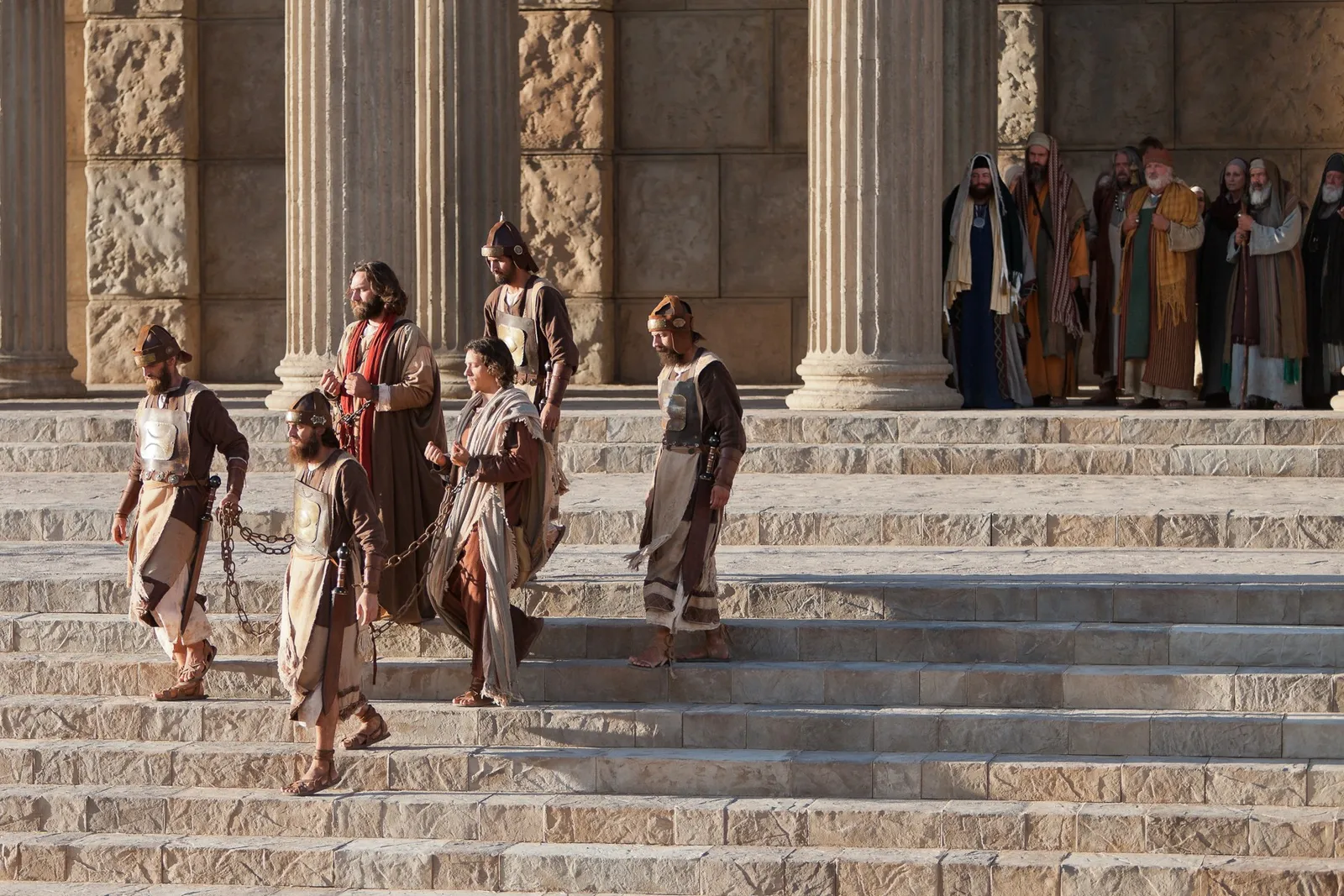 Peter is arrested as he preaches of Christ.