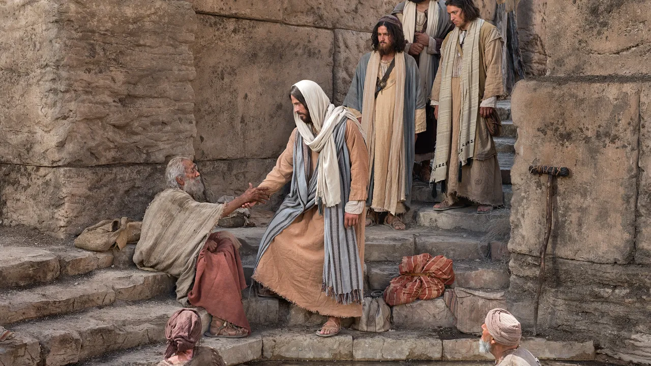 Jesus Christ heals a man at the Waters of Bethesda