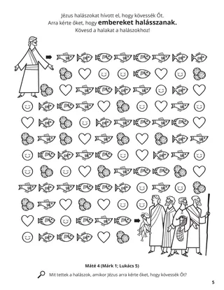 Fishers of Men coloring page