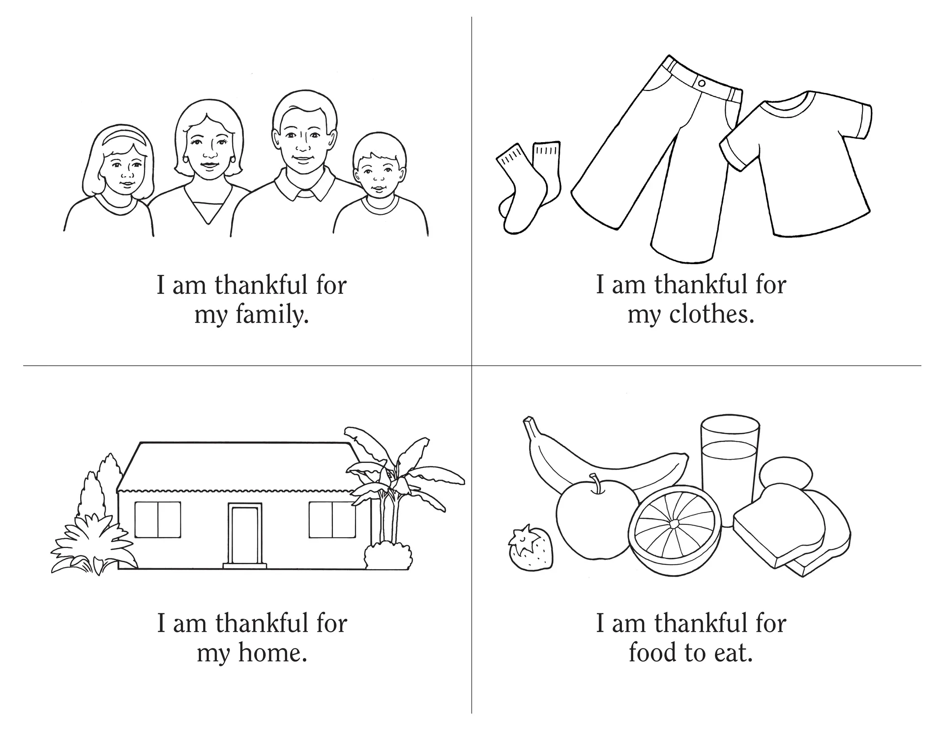 An illustration and activity from lesson 15, page 67 in the nursery manual Behold Your Little Ones (2008).