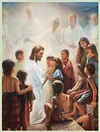 Jesus with Nephite children