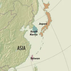 map of eastern Asia