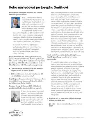 Koho následovat po Josephu Smithovi