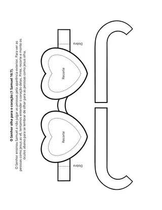 Página de atividades da Primária: O Senhor olha para o coração