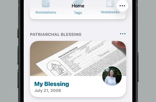 Patriarchal Blessing Inset - GLA