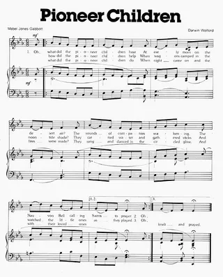 Music, Pioneer Children