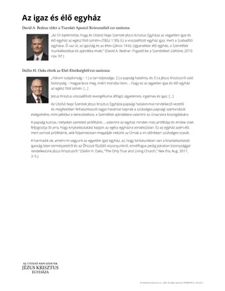 Az igaz és élő egyház