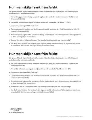 Hur man skiljer sant från falskt