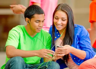 youth listening to music