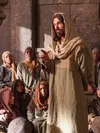 Jesus teaching a group of people