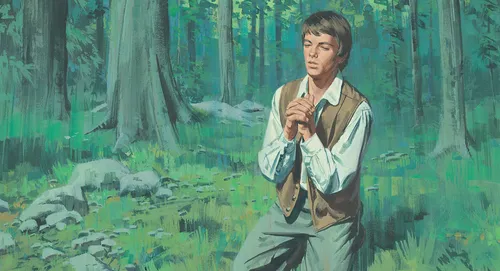 Joseph Smith praying in woods