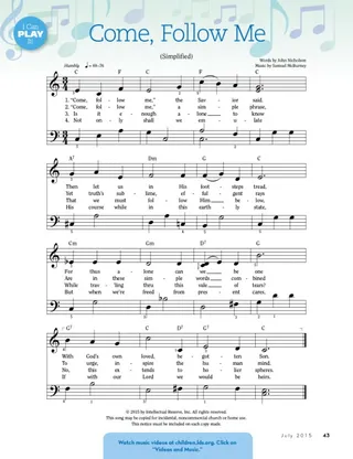 music, Come Follow Me