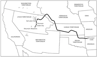 karta, västra Förenta staterna
