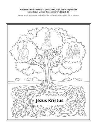 radošā lappusīte: kad mana ticība sakņojas Jēzū Kristū