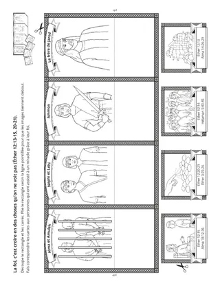 page des activités : les gens dans le Livre de Mormon avaient foi en Jésus-Christ