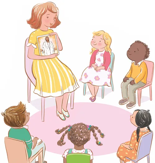 girl sitting in Primary class