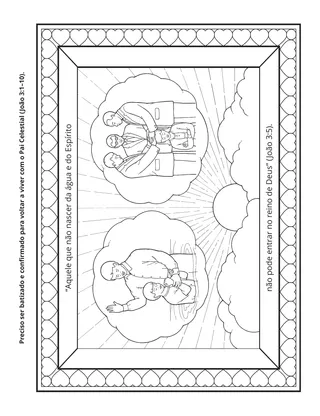página de atividades: Preciso ser batizado e confirmado
