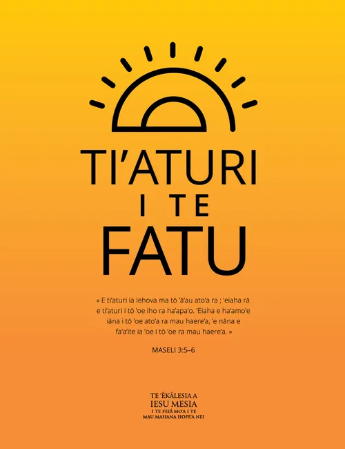 hōho’a pia « Ti’aturi i te Fatu »