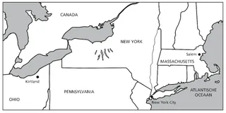 kaart, noordoosten van V.S.