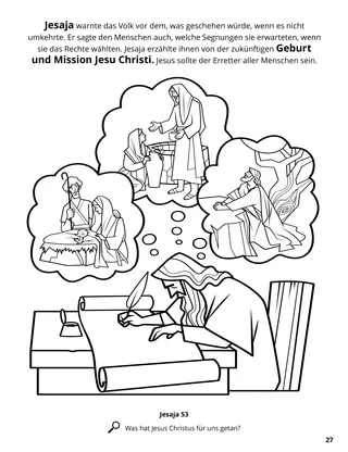 Isaiah’s Prophecies of Jesus Christ coloring page