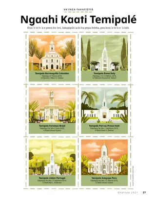 cut-out cards of temples