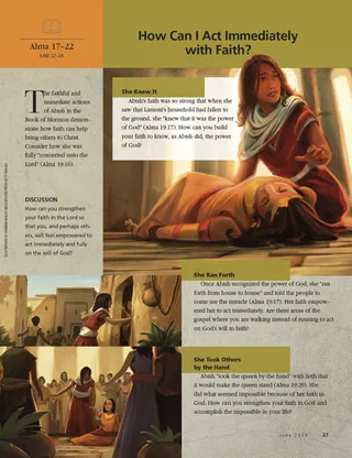 article on acting with faith