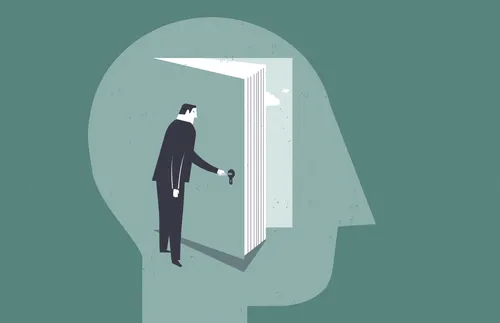 opening a door into a head