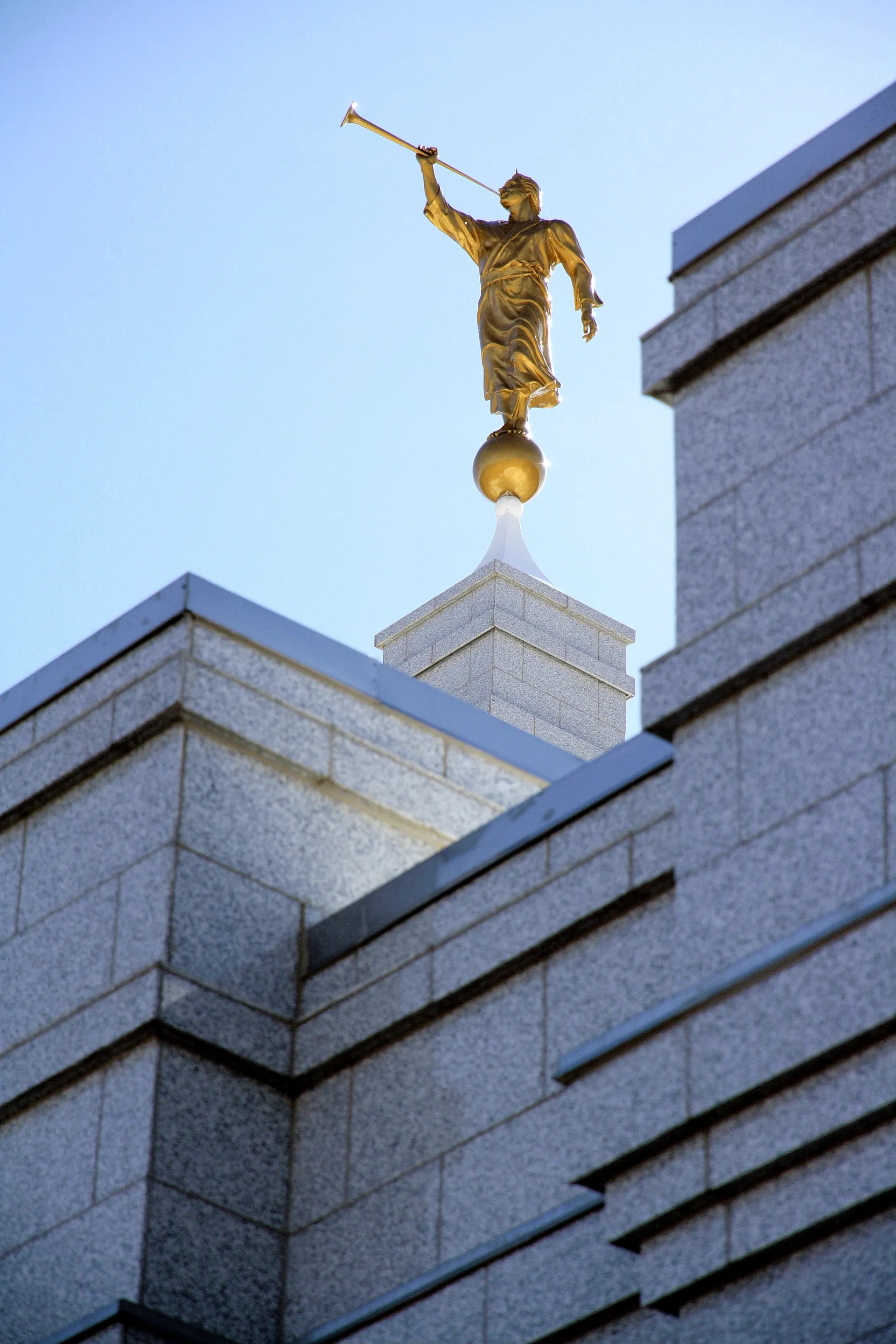 The Reno Nevada Temple spire, including the exterior of the temple.