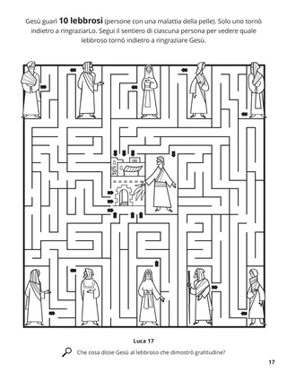 The Ten Lepers coloring page