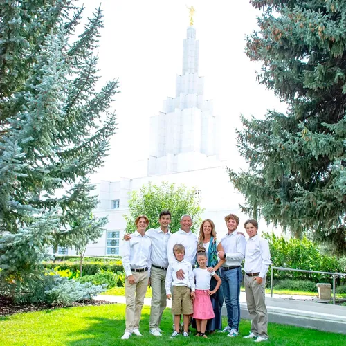 family standing outdoors