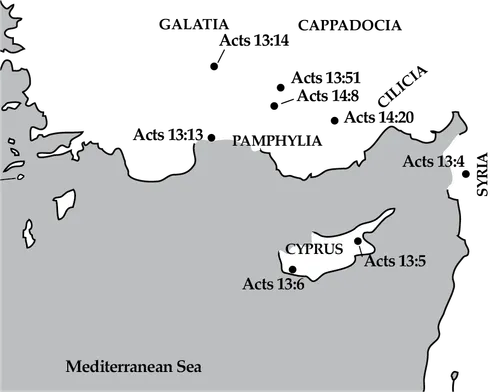map of Paul’s trips