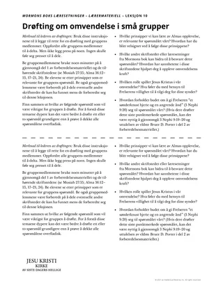 lærerens utdelingsark