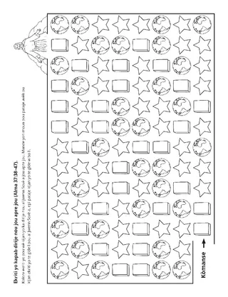 paj aktivite: ekriti yo rapwoche nou de Kris la.