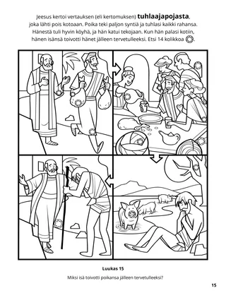 The Prodigal Son coloring page